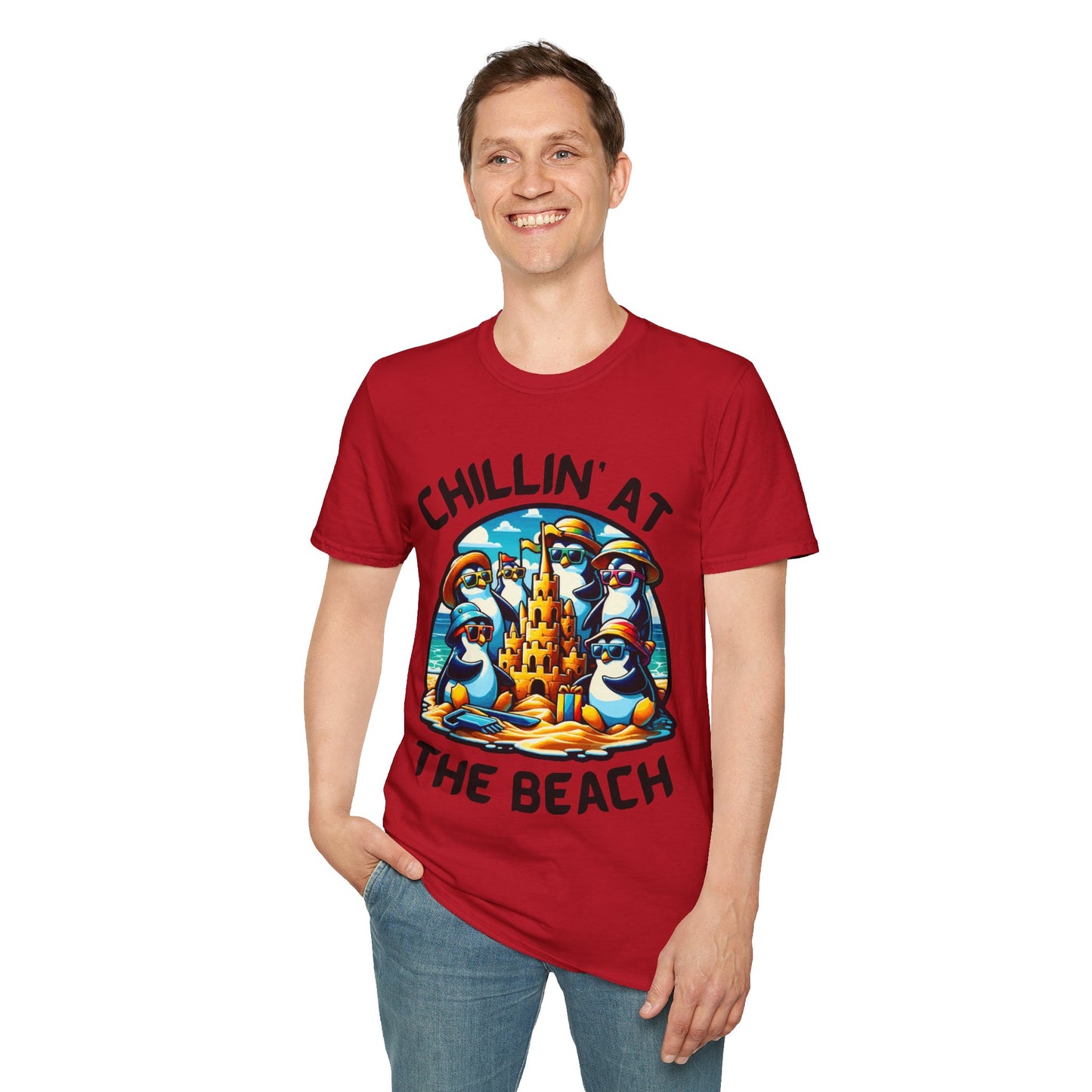 "Chillin' at the Beach" Unisex Softstyle T-Shirt