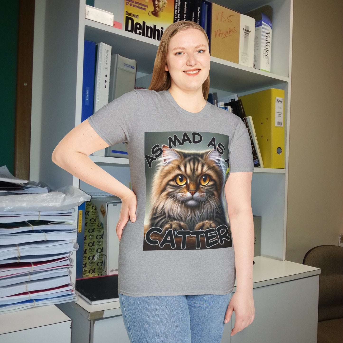 "As Mad as a Catter" Unisex Softstyle T-Shirt