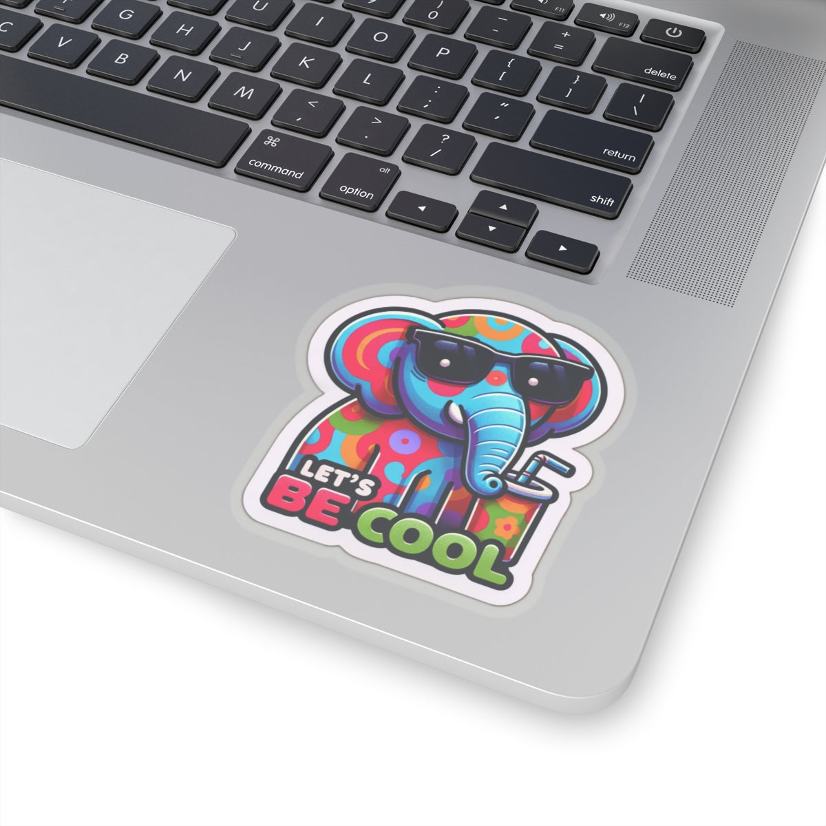 Let's be Cool Elephant - Kiss-Cut Stickers