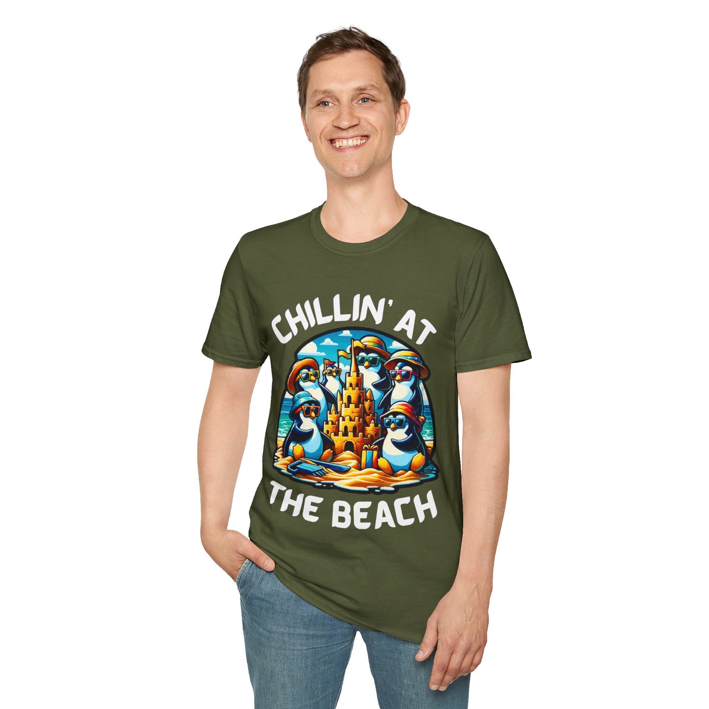 "Chillin' at the Beach" Unisex Softstyle T-Shirt