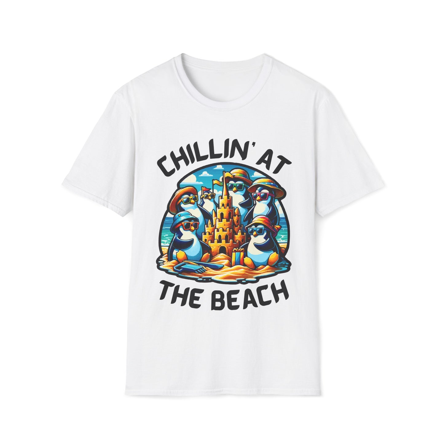 "Chillin' at the Beach" Unisex Softstyle T-Shirt