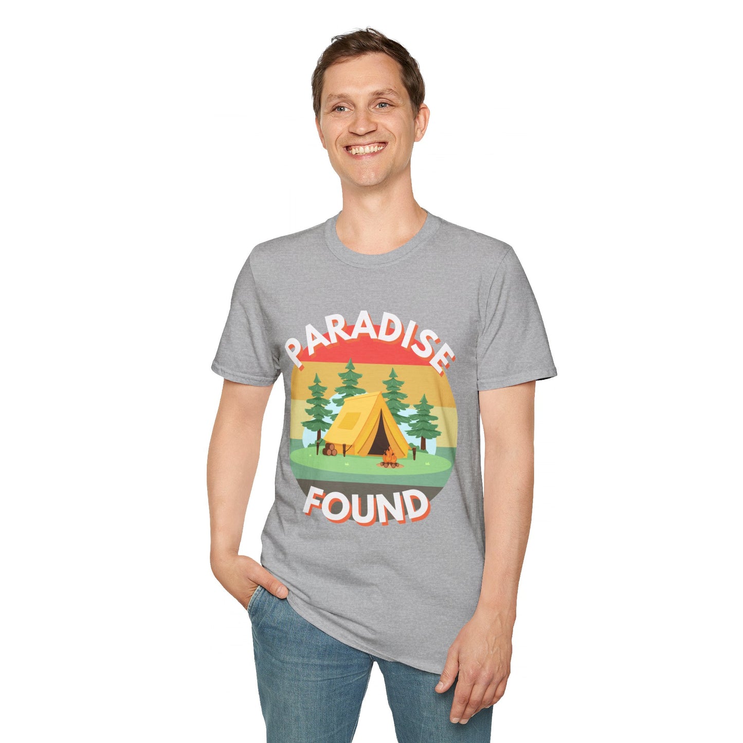 "Paradise Found" Unisex Softstyle T-Shirt