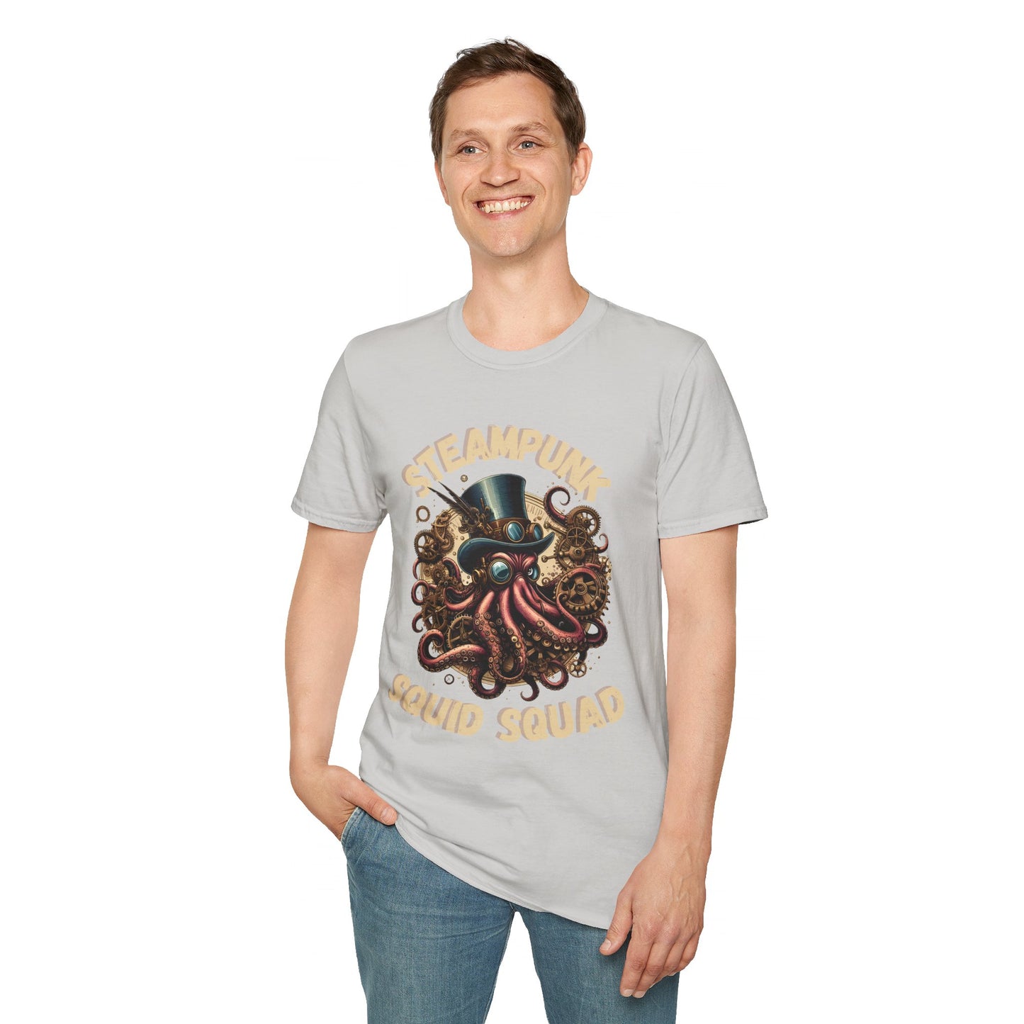 Steampunk Squid Squad Unisex Softstyle T-Shirt