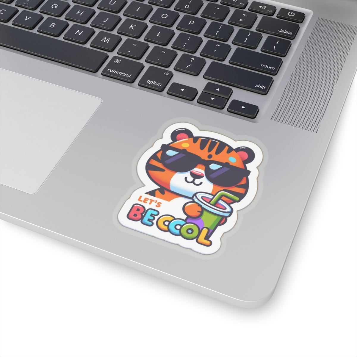 Let's be Cool Tiger Kiss-Cut Sticker