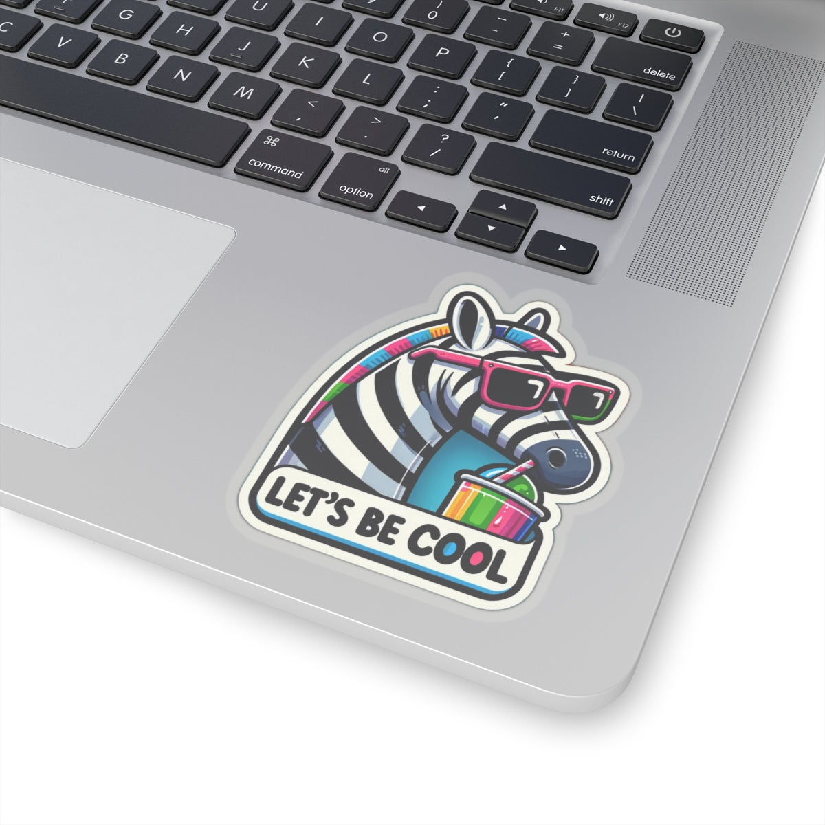 Let's Be Cool Zebra - Kiss-Cut Stickers