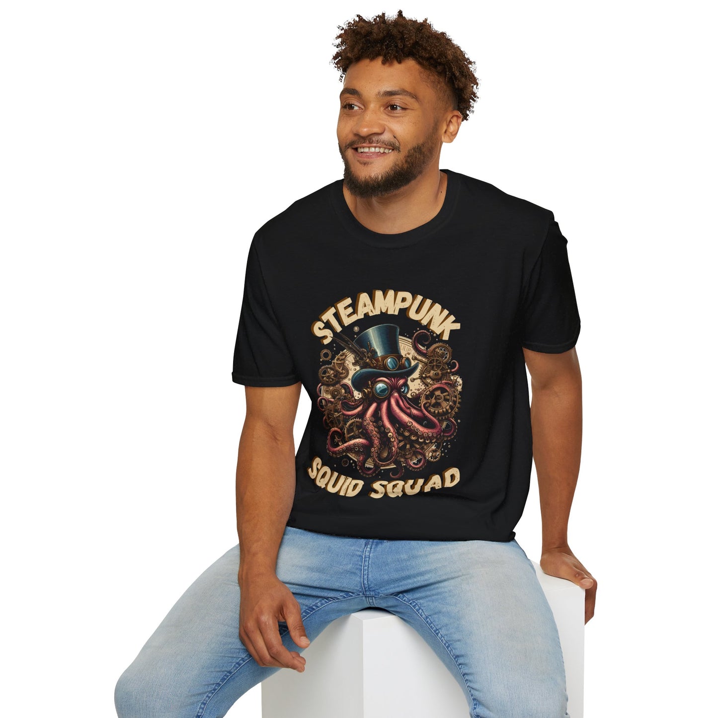 Steampunk Squid Squad Unisex Softstyle T-Shirt