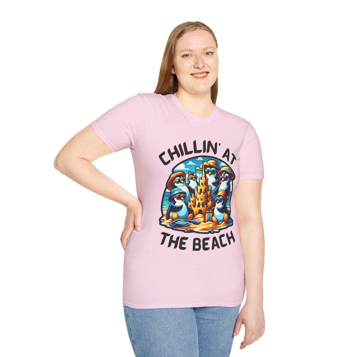 "Chillin' at the Beach" Unisex Softstyle T-Shirt