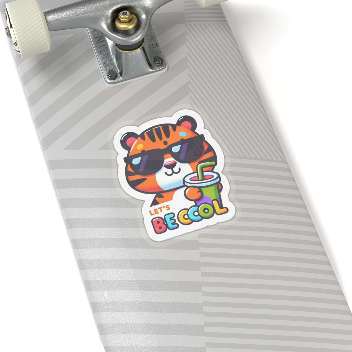 Let's be Cool Tiger Kiss-Cut Sticker