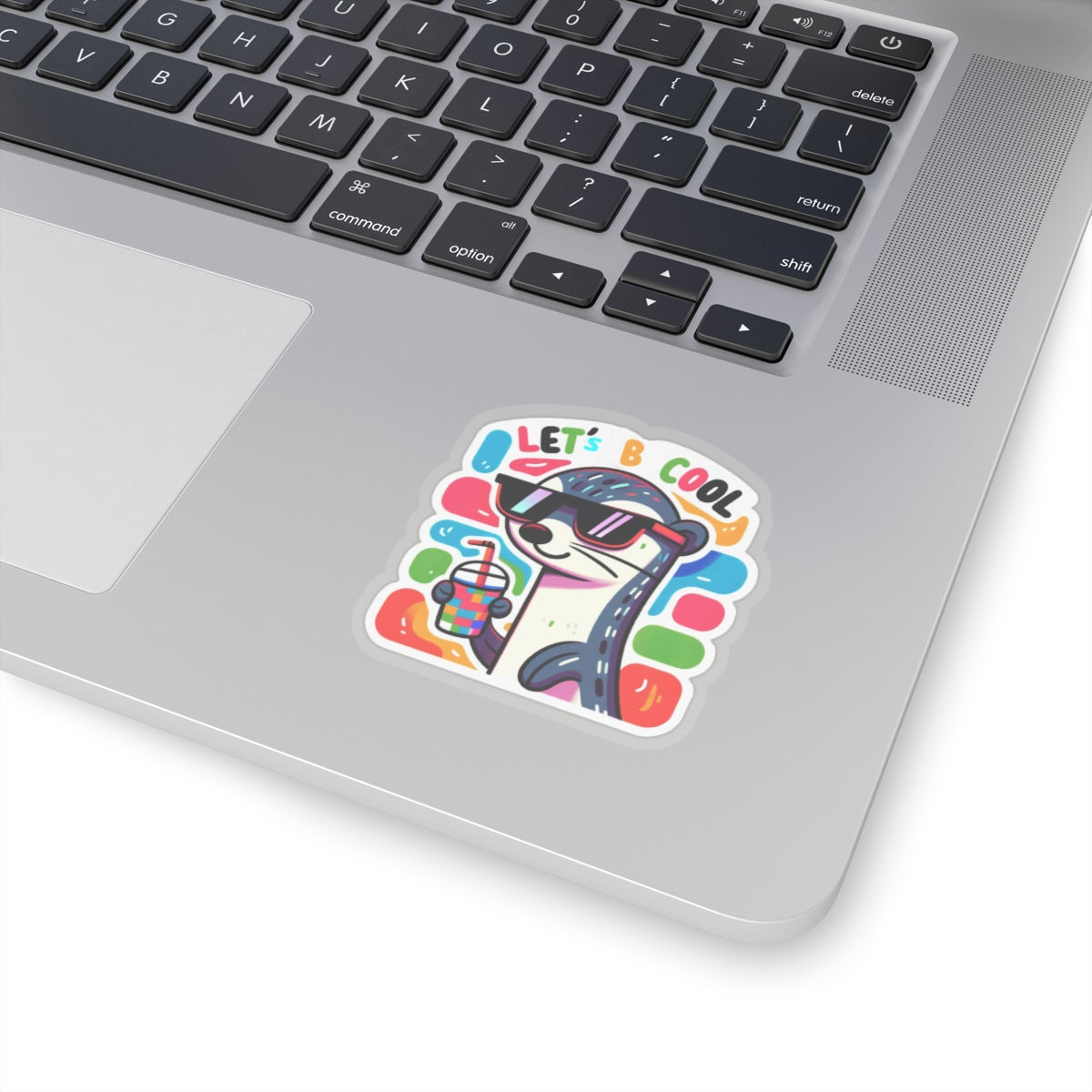 Let's be Cool Weasel Kiss-Cut Sticker