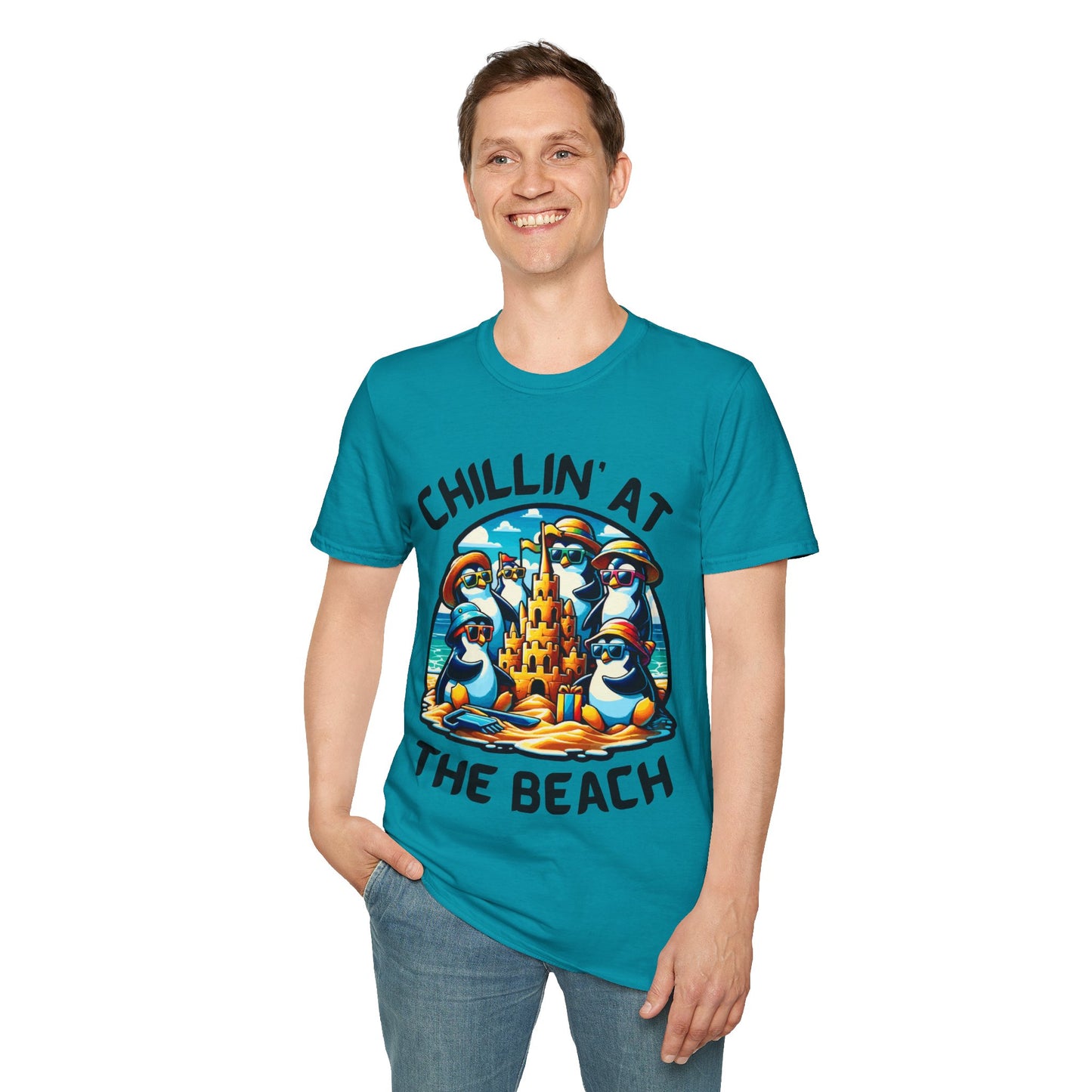 "Chillin' at the Beach" Unisex Softstyle T-Shirt