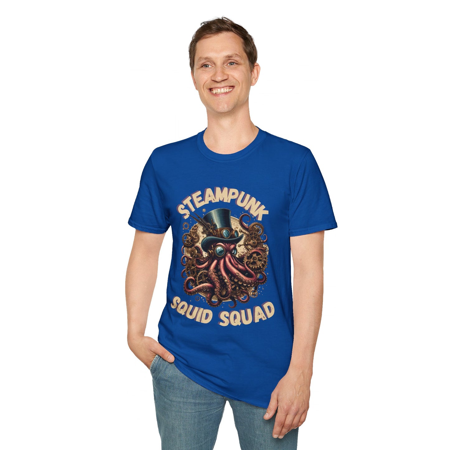 Steampunk Squid Squad Unisex Softstyle T-Shirt