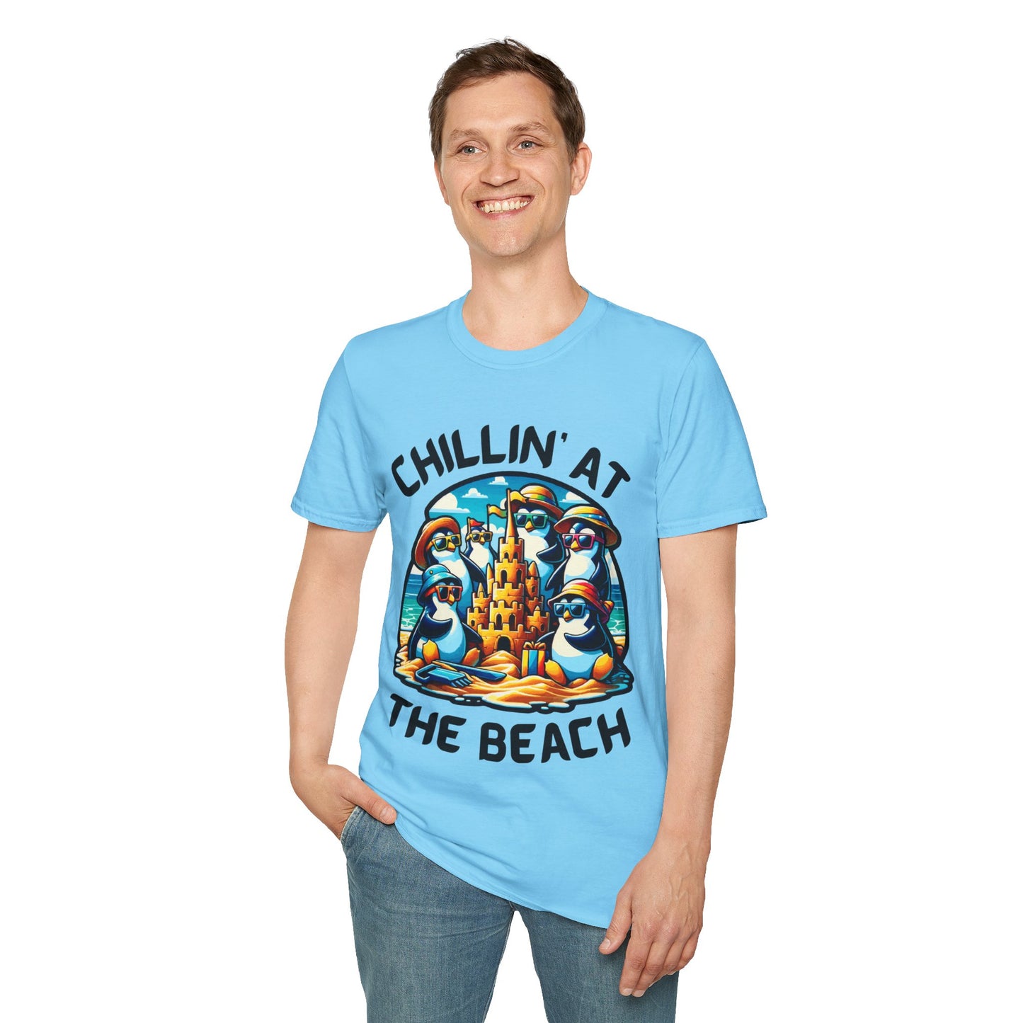 "Chillin' at the Beach" Unisex Softstyle T-Shirt