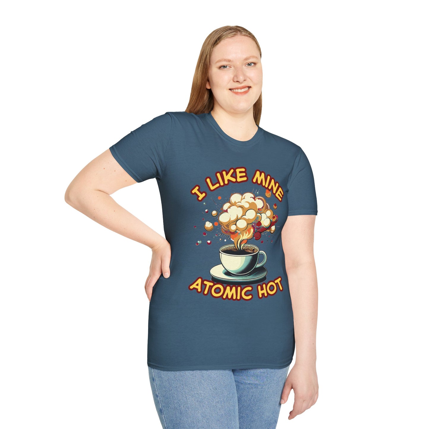 "I Like Mine Atomic Hot" Unisex Softstyle T-Shirt