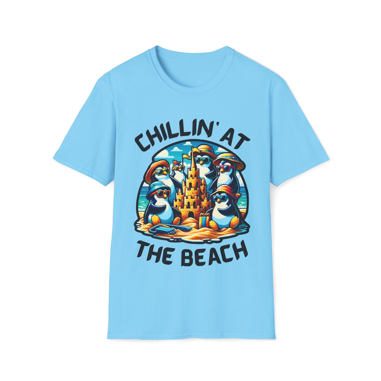 "Chillin' at the Beach" Unisex Softstyle T-Shirt