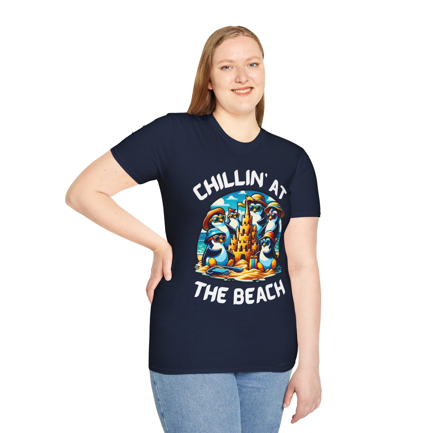 "Chillin' at the Beach" Unisex Softstyle T-Shirt