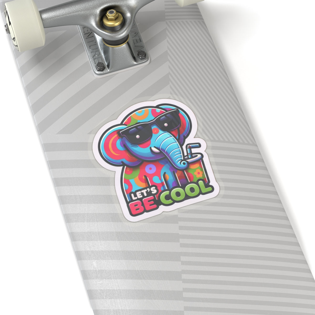 Let's be Cool Elephant - Kiss-Cut Stickers