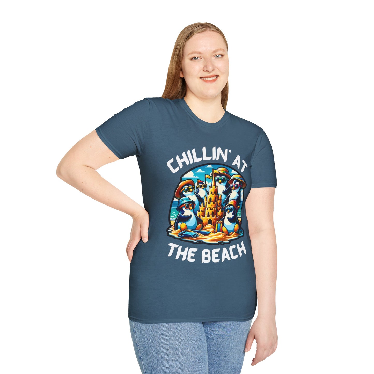 "Chillin' at the Beach" Unisex Softstyle T-Shirt