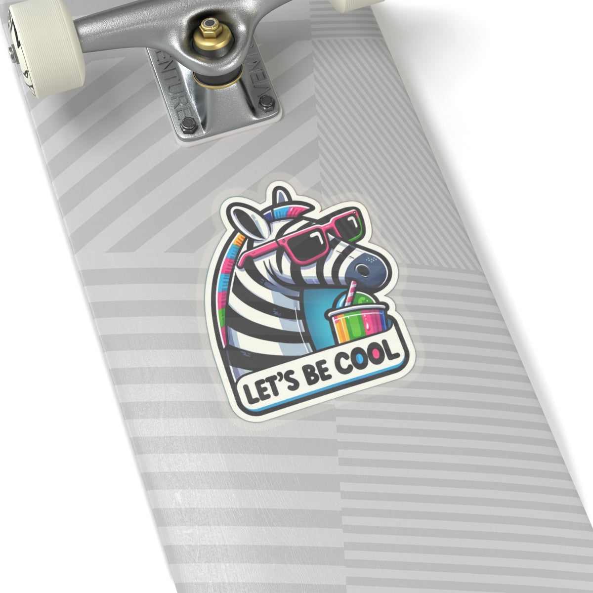 Let's Be Cool Zebra - Kiss-Cut Stickers