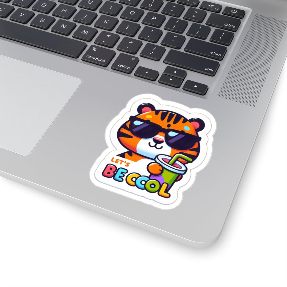 Let's be Cool Tiger Kiss-Cut Sticker