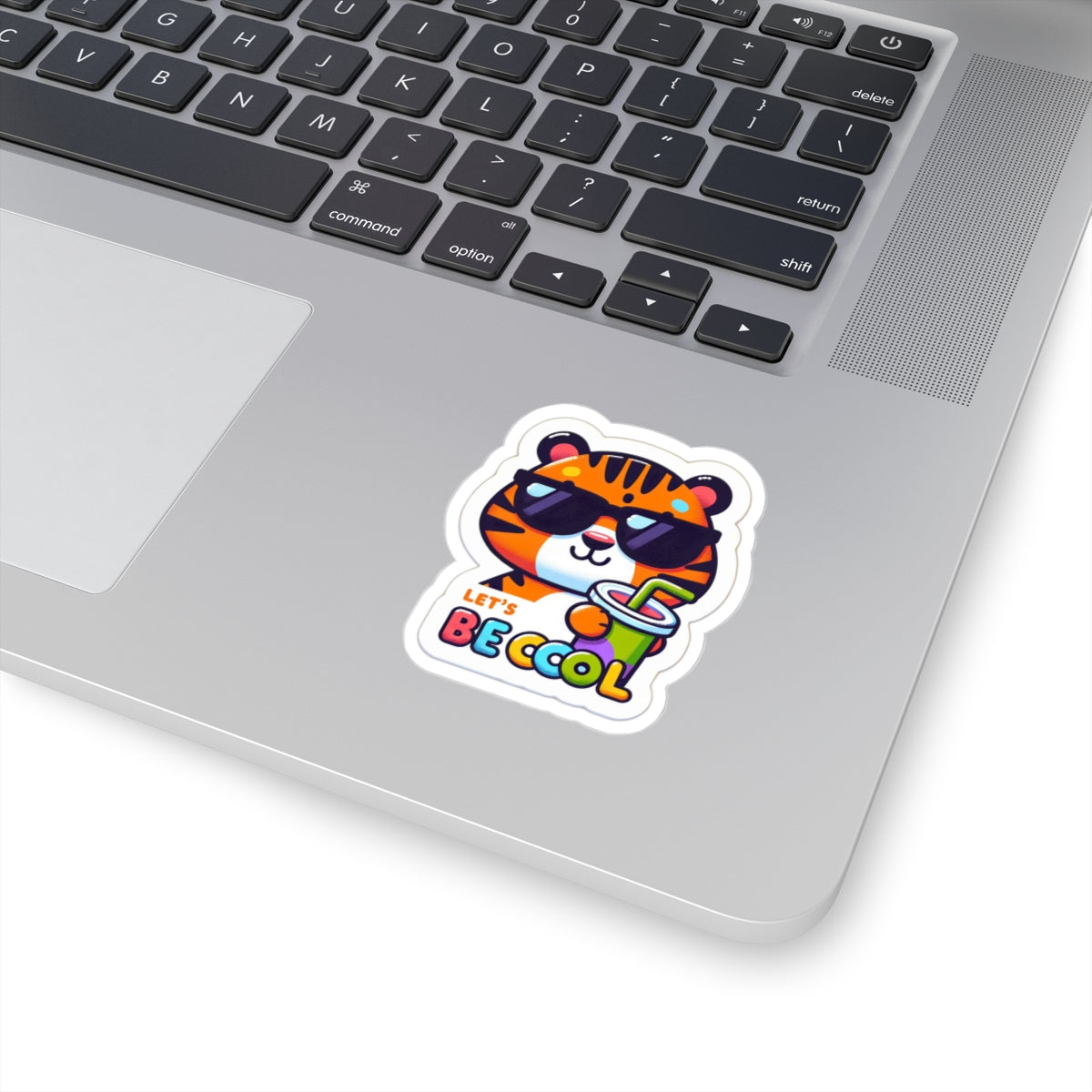 Let's be Cool Tiger Kiss-Cut Sticker