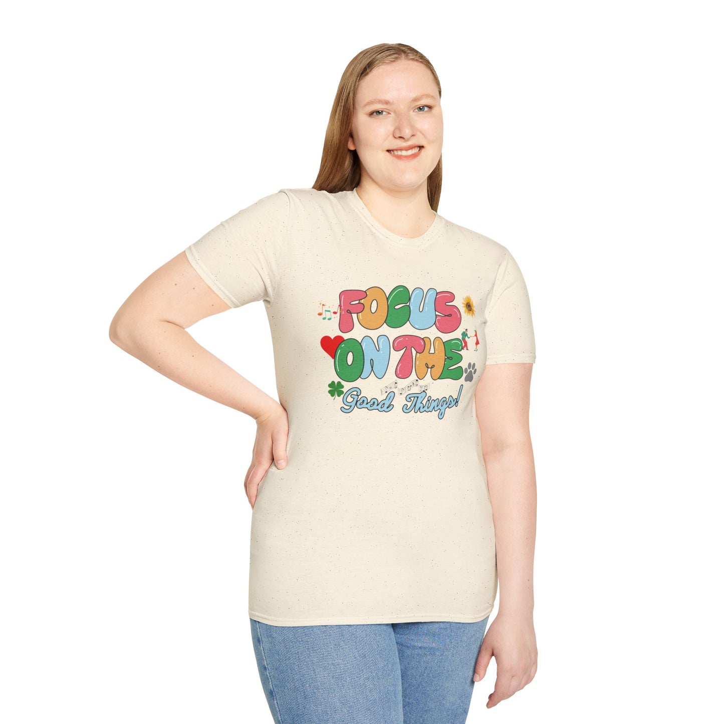 Focus On the Good Things Unisex Softstyle T-Shirt