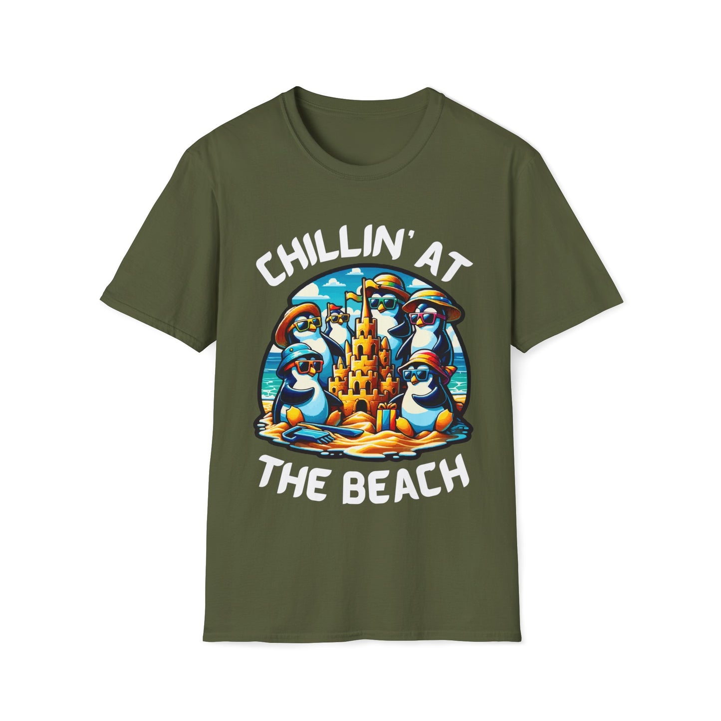 "Chillin' at the Beach" Unisex Softstyle T-Shirt