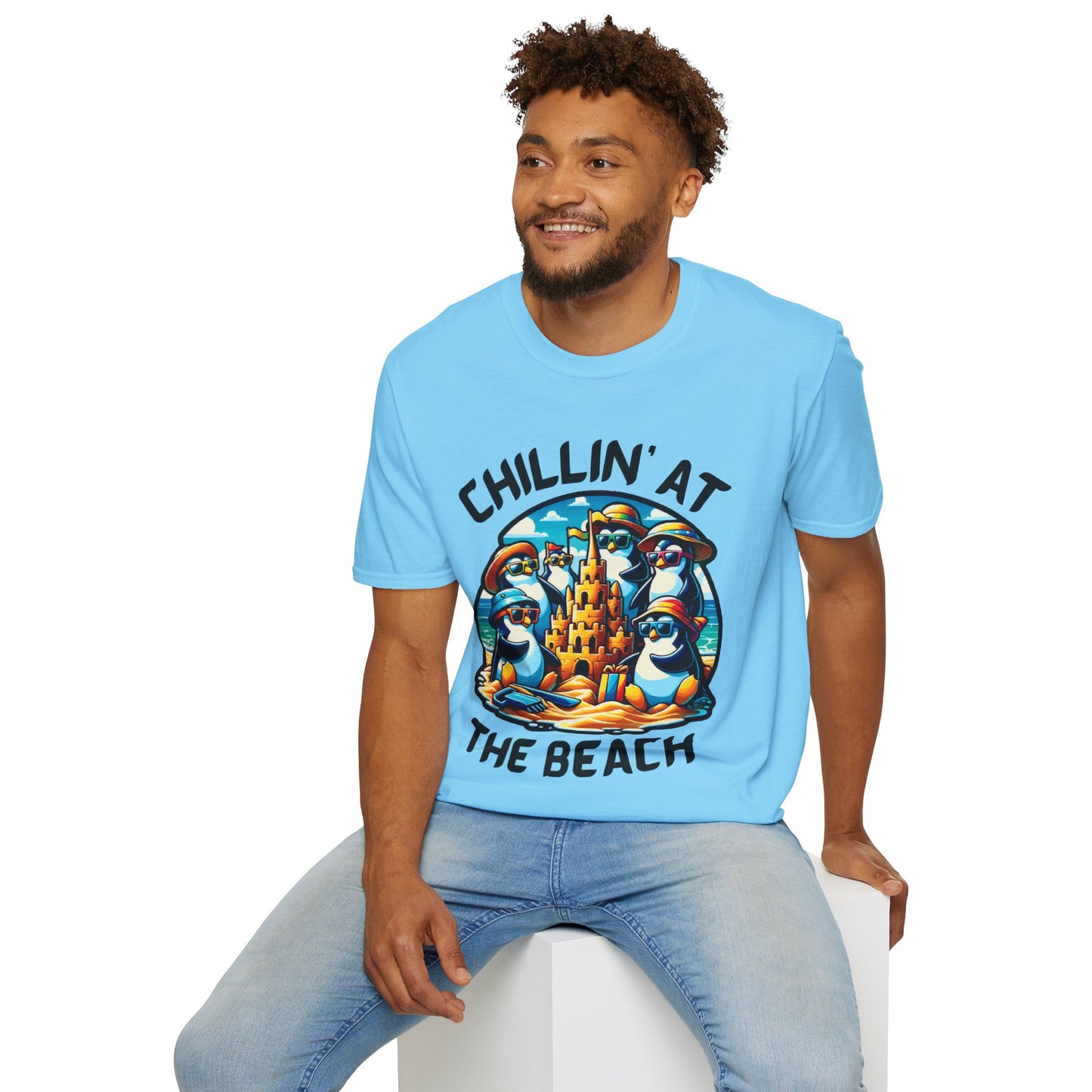 "Chillin' at the Beach" Unisex Softstyle T-Shirt