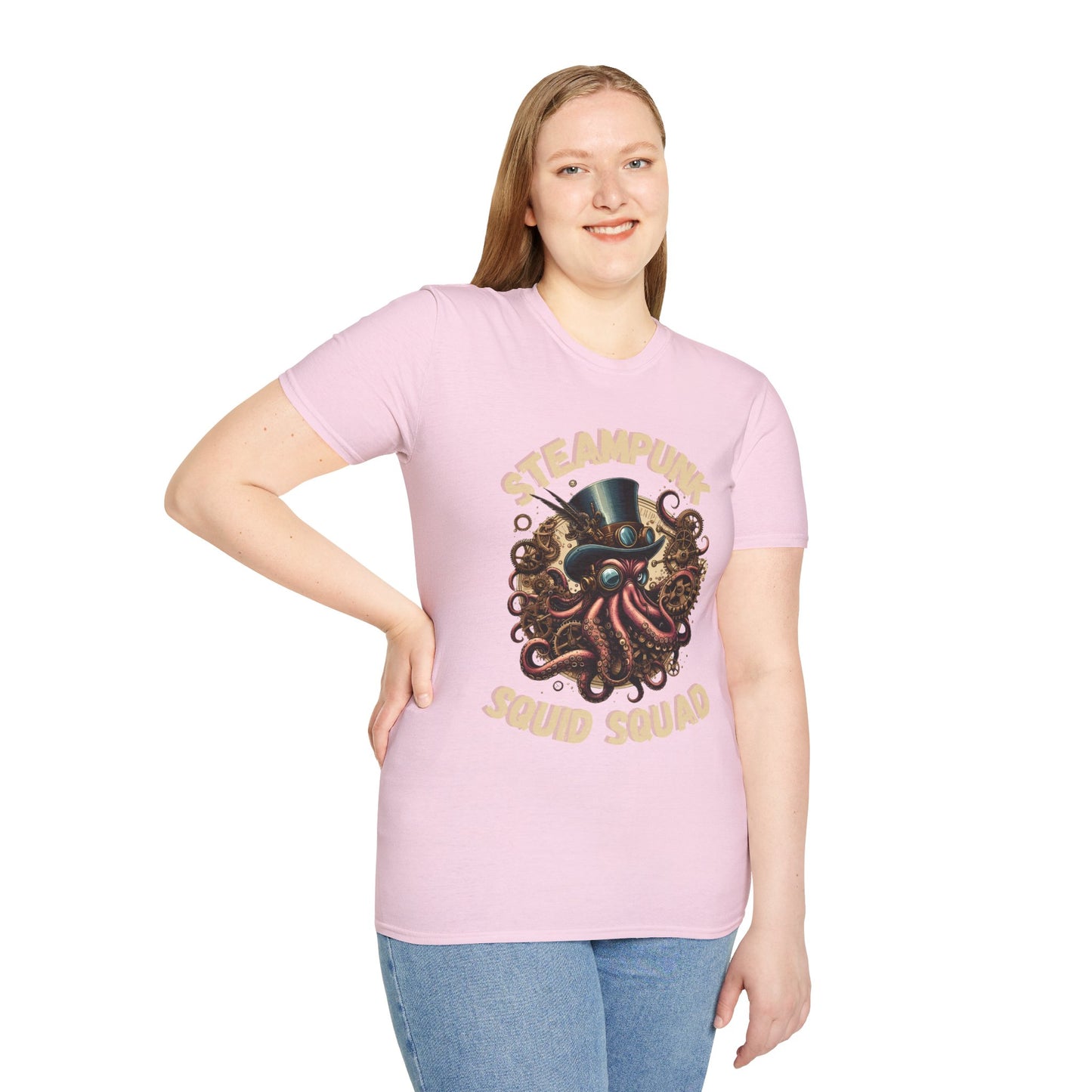 Steampunk Squid Squad Unisex Softstyle T-Shirt