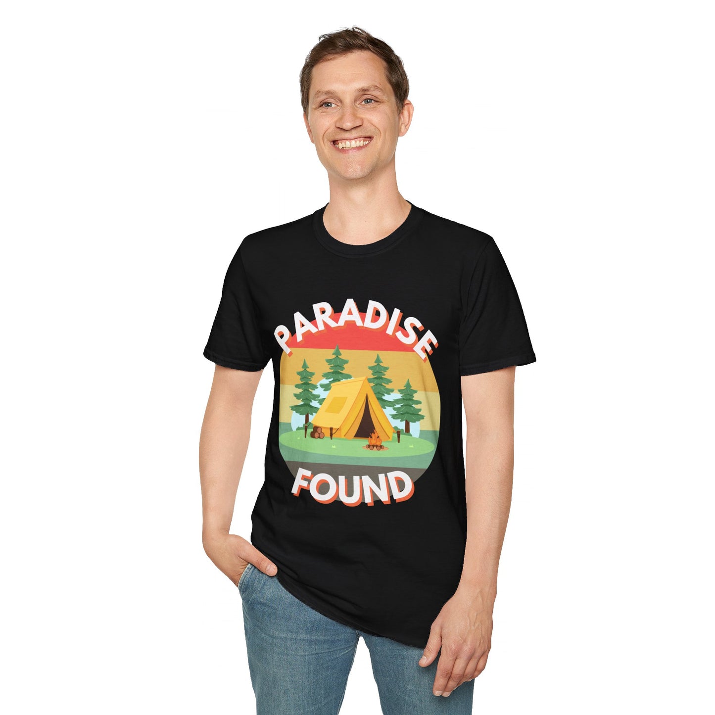 "Paradise Found" Unisex Softstyle T-Shirt