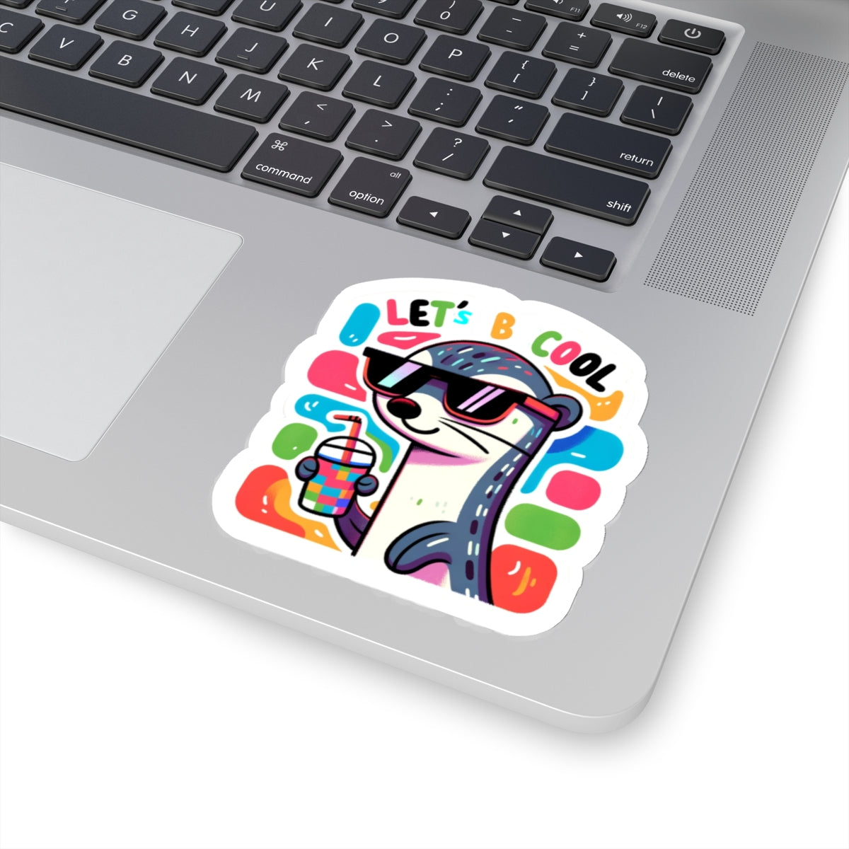 Let's be Cool Weasel Kiss-Cut Sticker