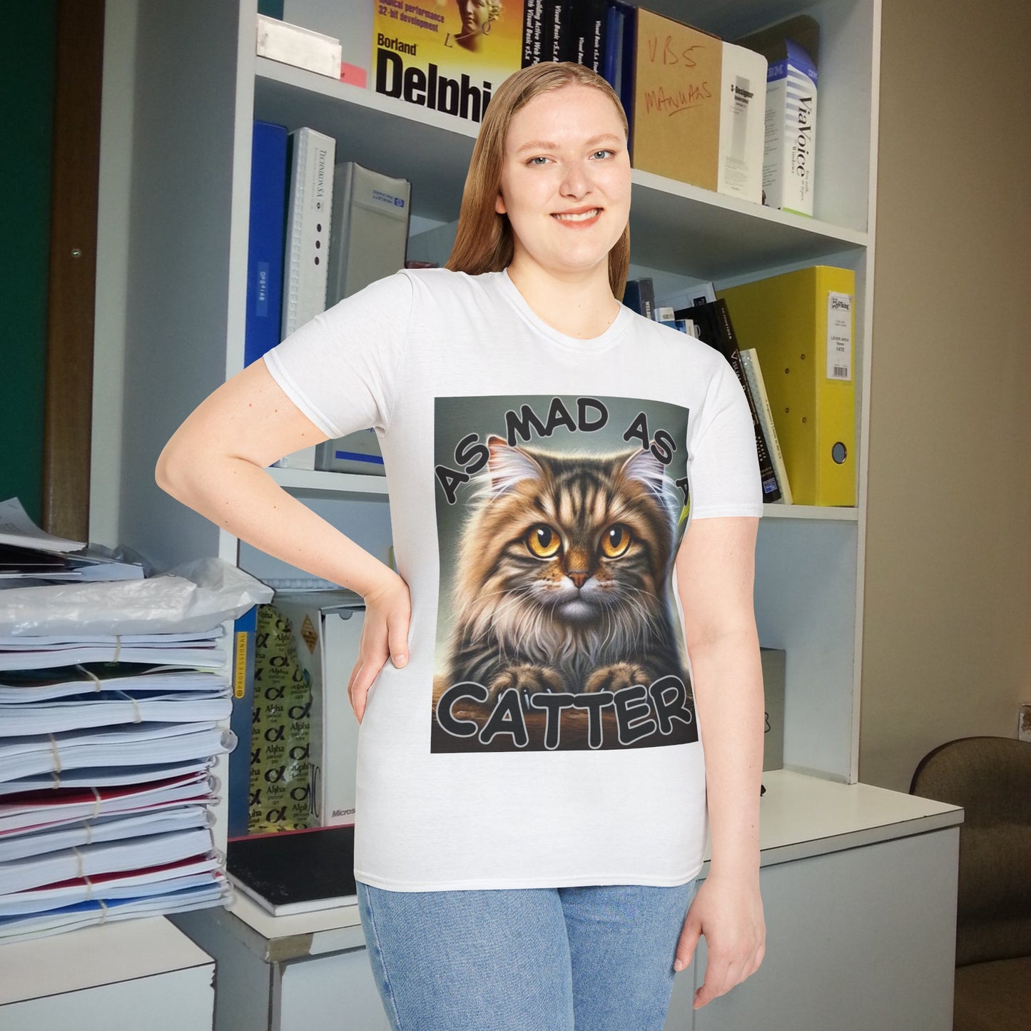 "As Mad as a Catter" Unisex Softstyle T-Shirt