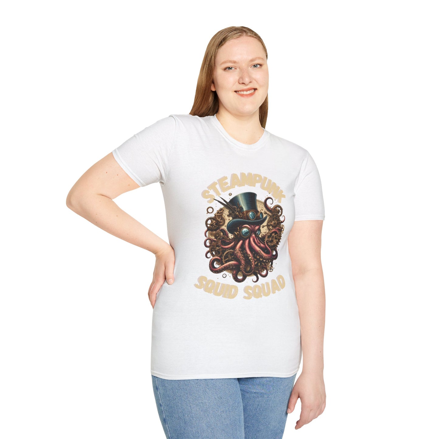 Steampunk Squid Squad Unisex Softstyle T-Shirt