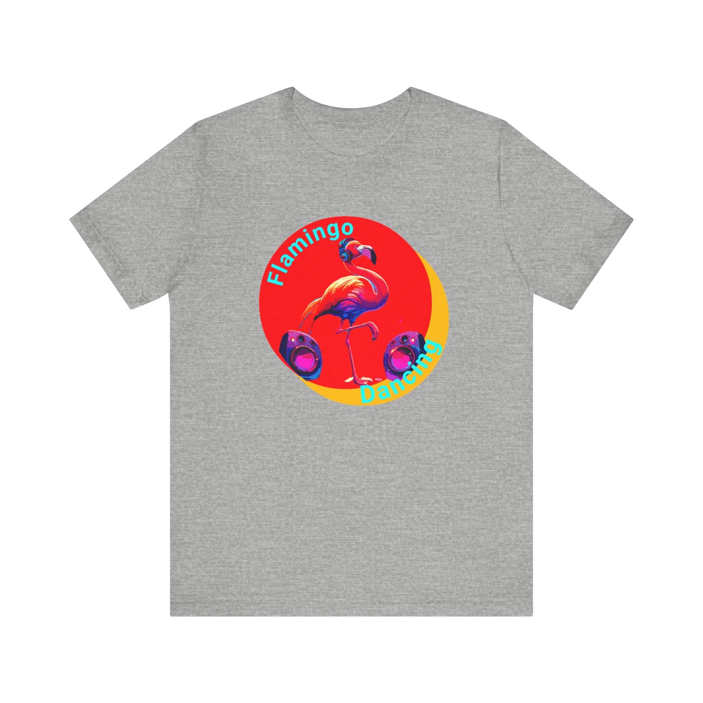 Unisex Jersey Short Sleeve Tee - Slogan "Flamingo Dancing"