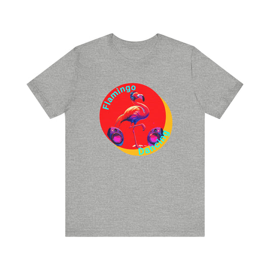 Unisex Jersey Short Sleeve Tee - Slogan "Flamingo Dancing"