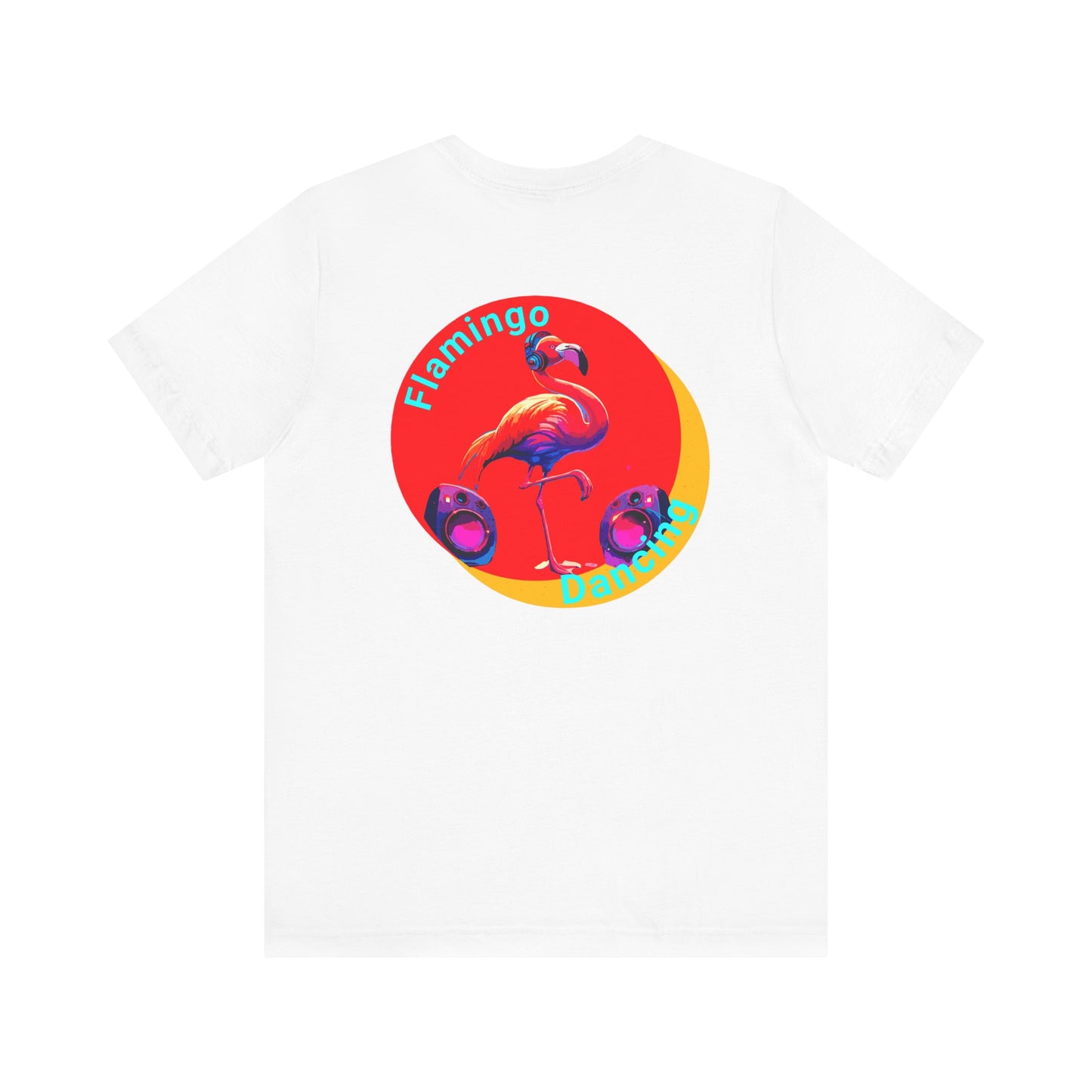 Unisex Jersey Short Sleeve Tee - Slogan "Flamingo Dancing"