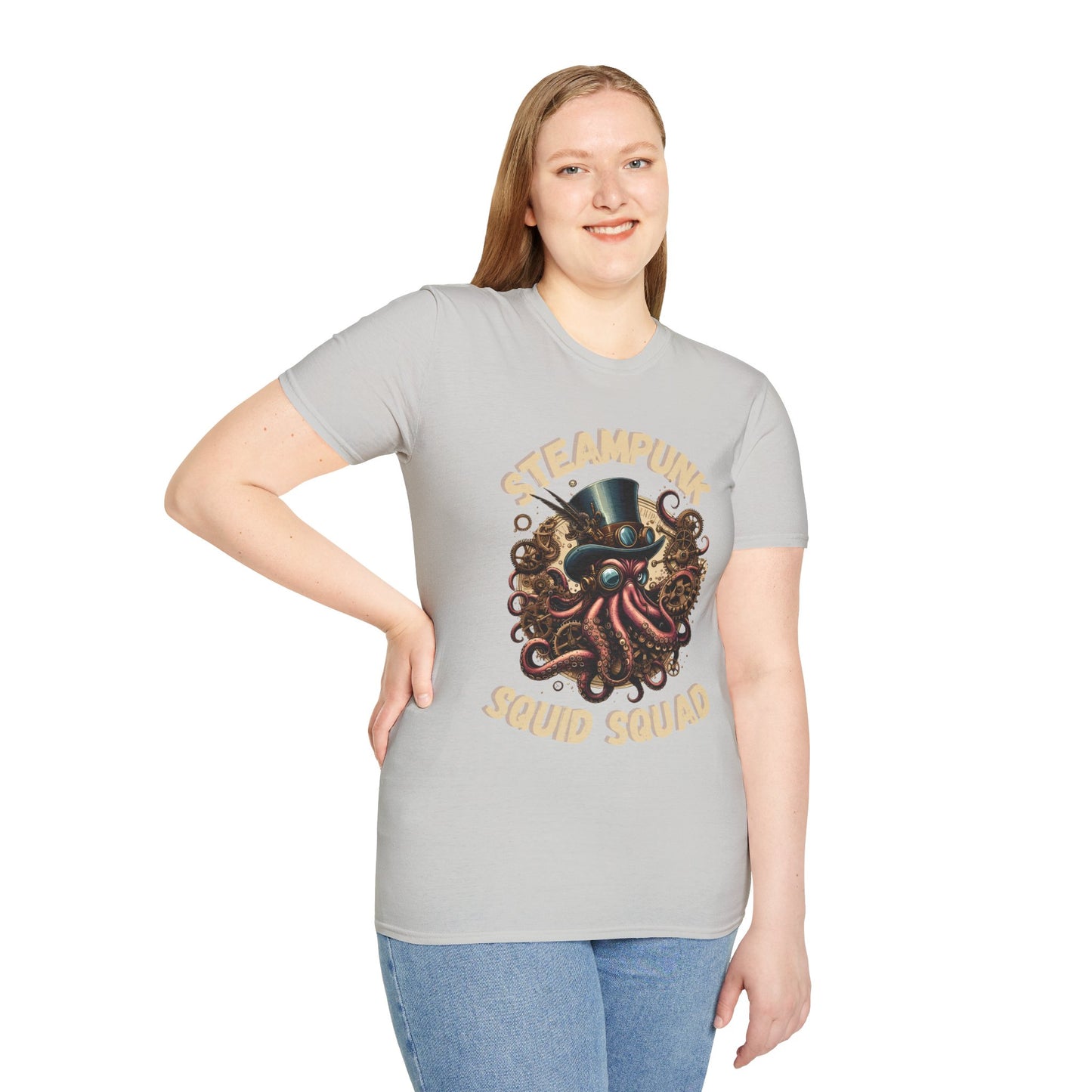 Steampunk Squid Squad Unisex Softstyle T-Shirt