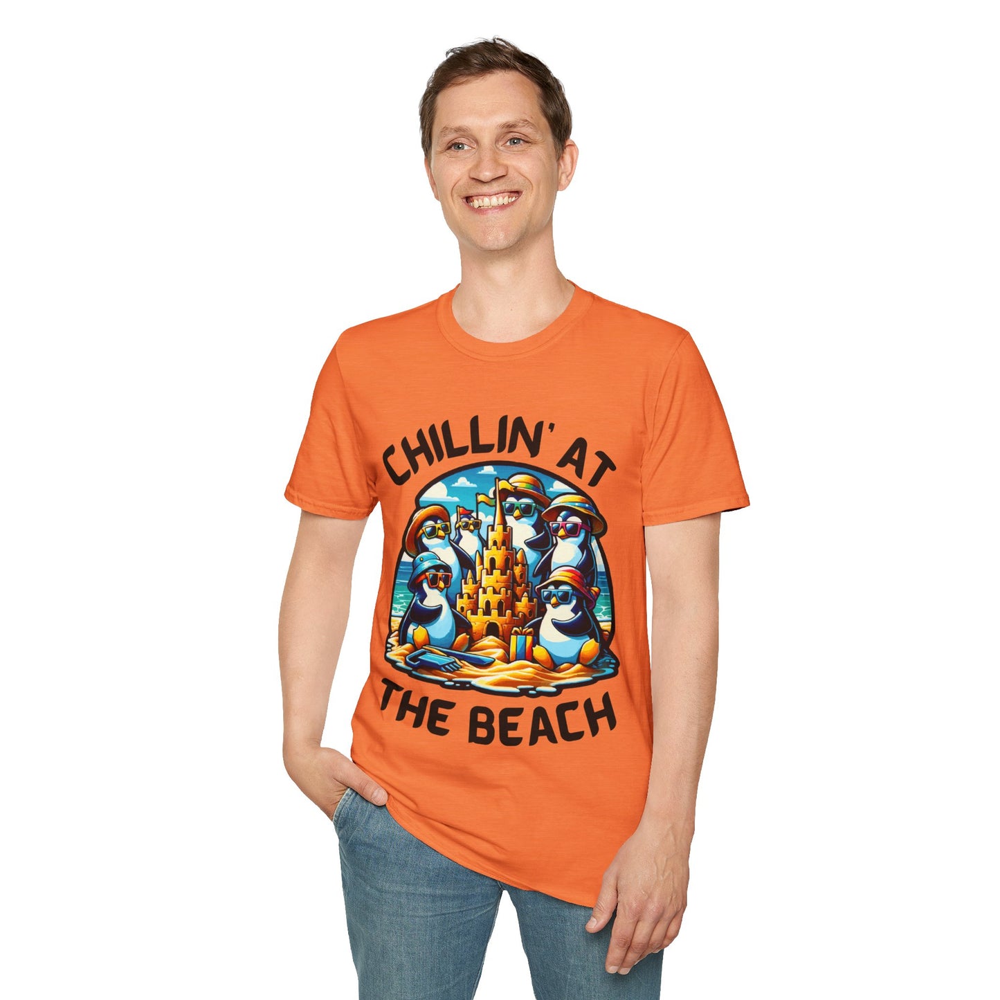 "Chillin' at the Beach" Unisex Softstyle T-Shirt