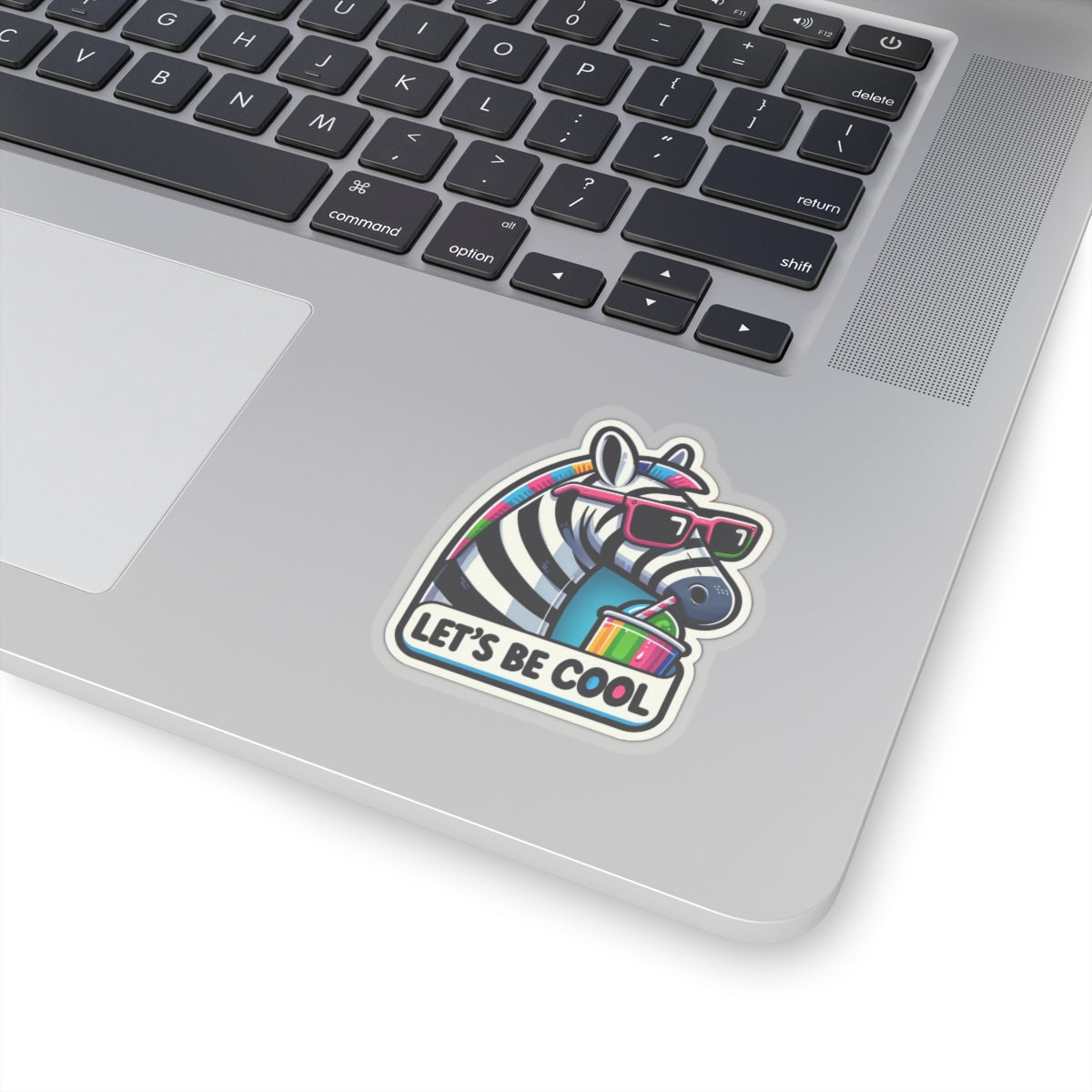 Let's Be Cool Zebra - Kiss-Cut Stickers