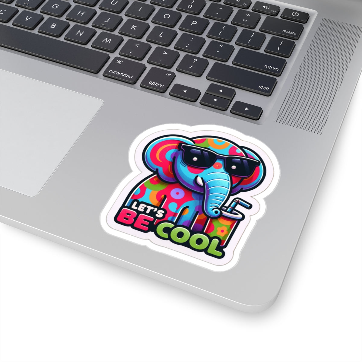 Let's be Cool Elephant - Kiss-Cut Stickers