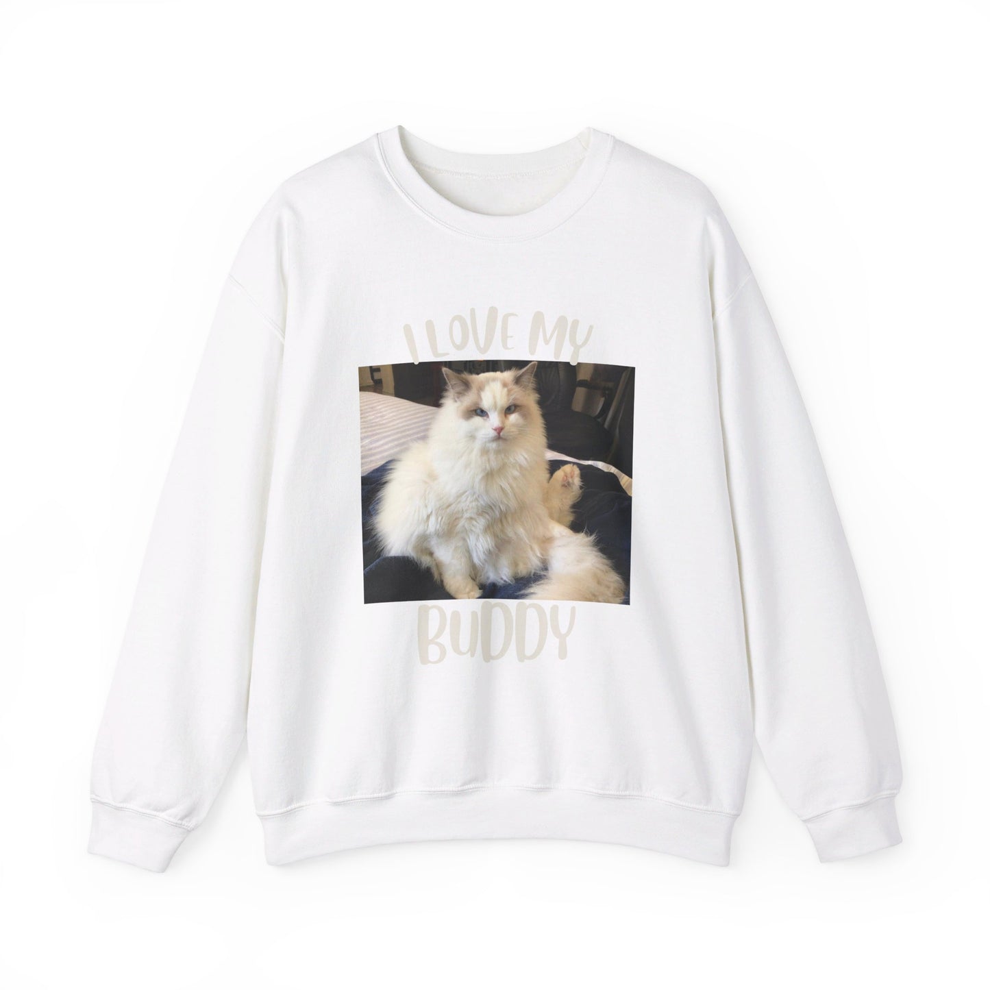 The "I Love My Buddy" Unisex Heavy Blend™ Crewneck Sweatshirt