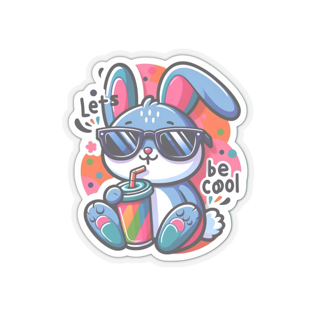 Cool Bunny - Kiss-Cut Stickers