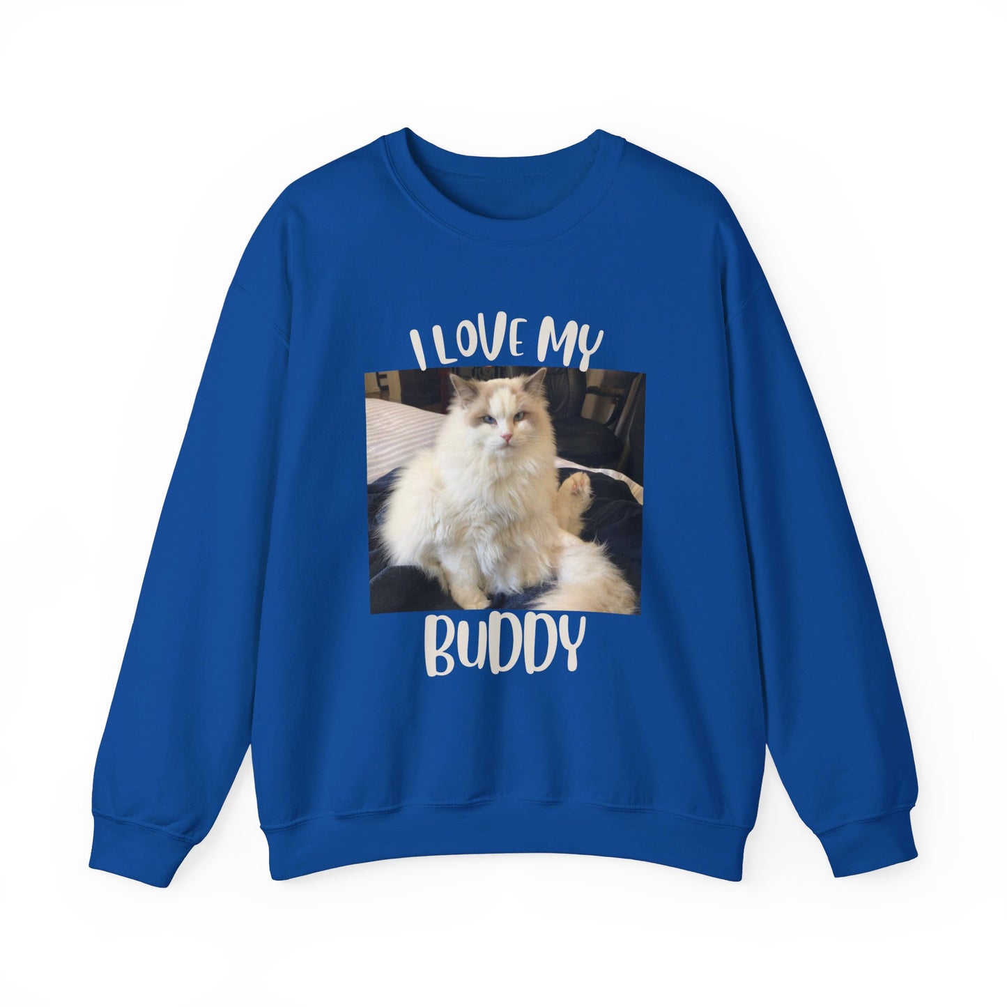 The "I Love My Buddy" Unisex Heavy Blend™ Crewneck Sweatshirt