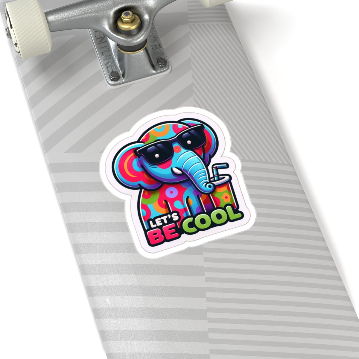 Let's be Cool Elephant - Kiss-Cut Stickers