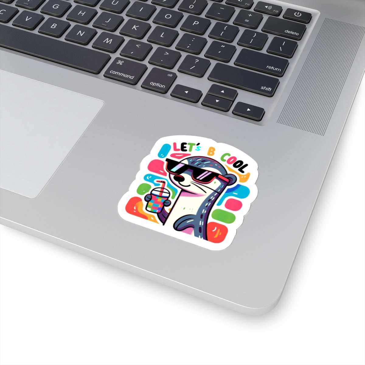 Let's be Cool Weasel Kiss-Cut Sticker