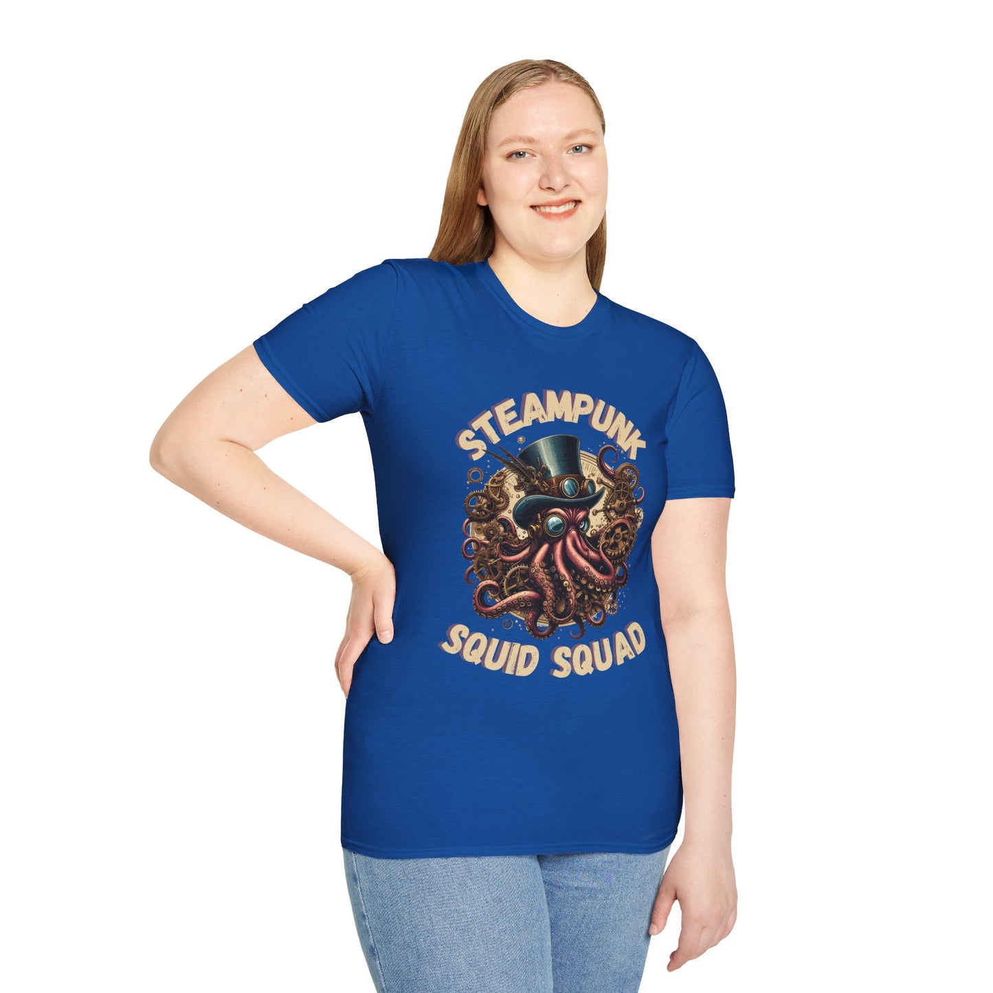 Steampunk Squid Squad Unisex Softstyle T-Shirt