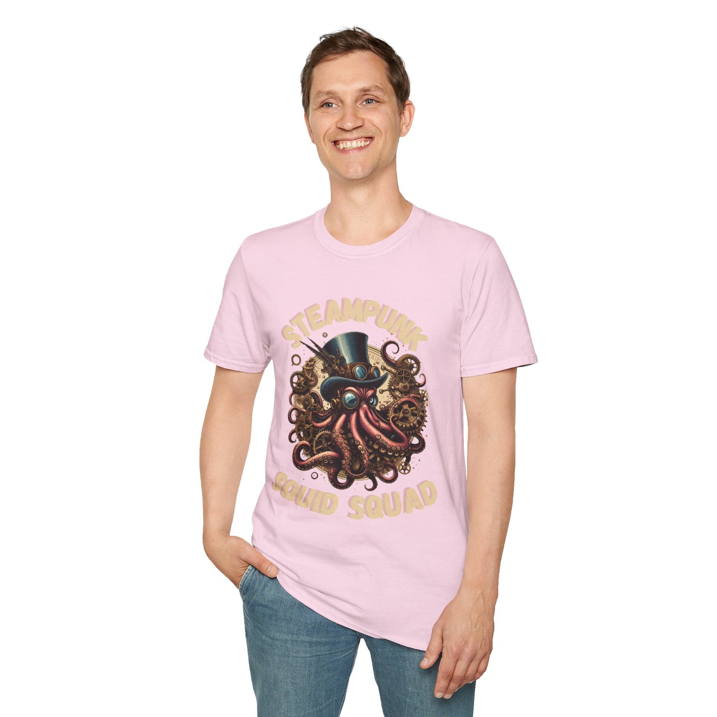 Steampunk Squid Squad Unisex Softstyle T-Shirt