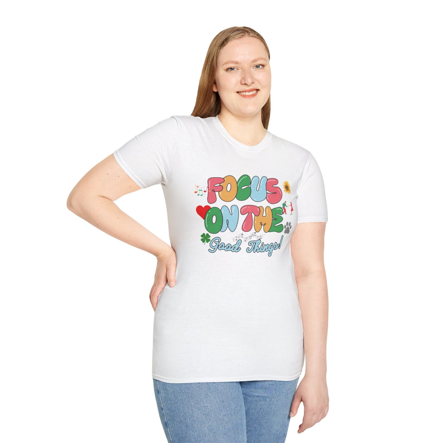 Focus On the Good Things Unisex Softstyle T-Shirt