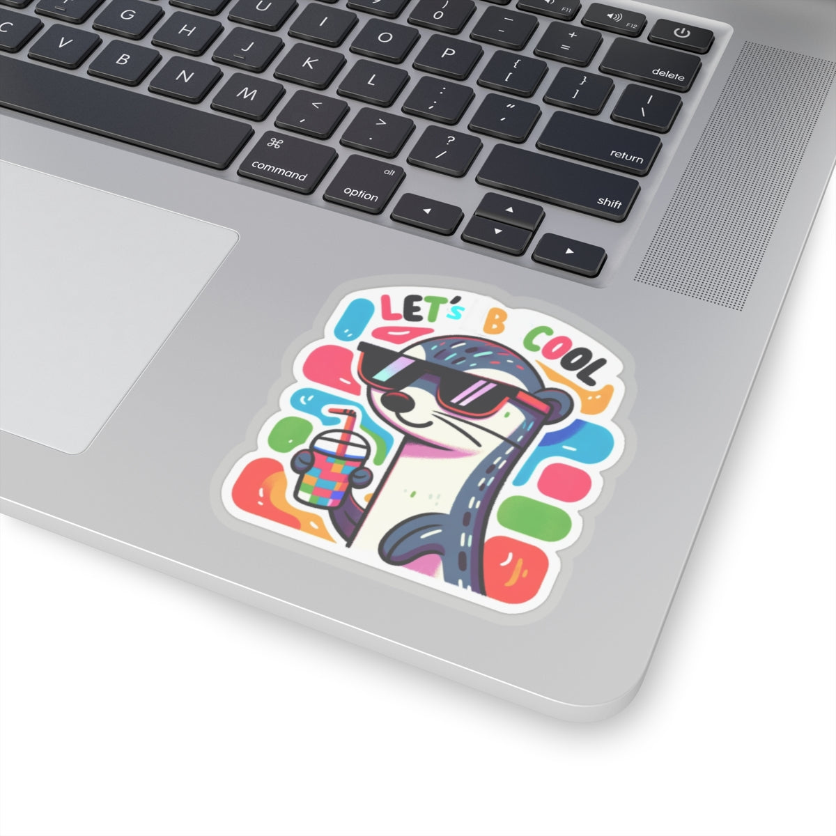 Let's be Cool Weasel Kiss-Cut Sticker