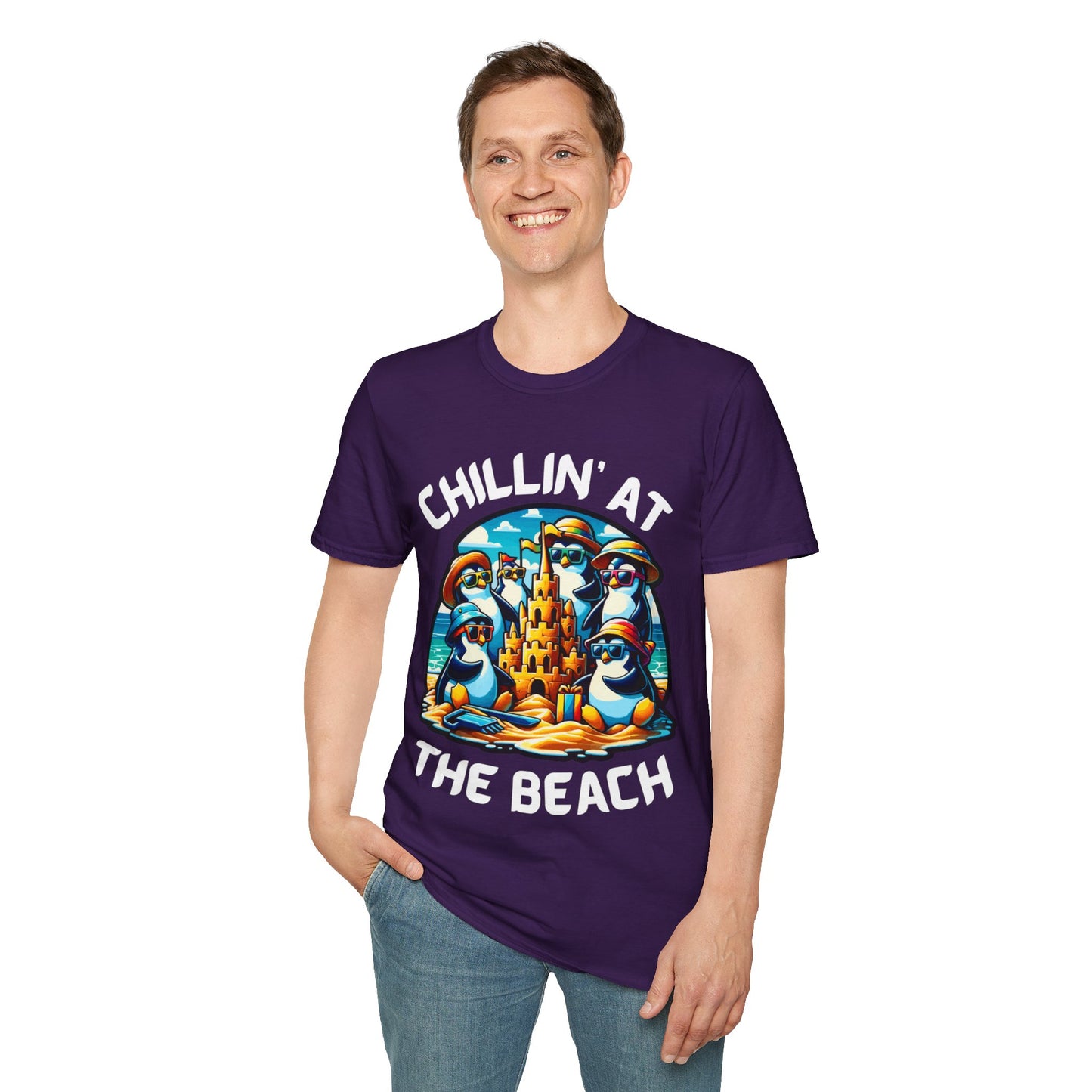 "Chillin' at the Beach" Unisex Softstyle T-Shirt