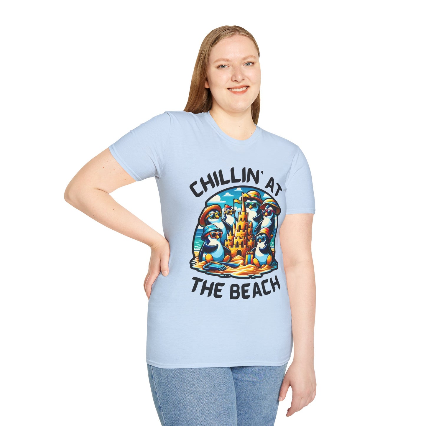 "Chillin' at the Beach" Unisex Softstyle T-Shirt